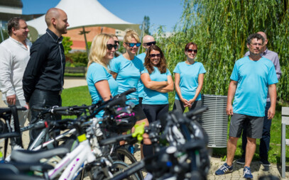 The University of South Bohemia cycled around the equator in a month