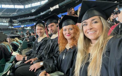 MBA students at the Graduation Ceremony in Seattle