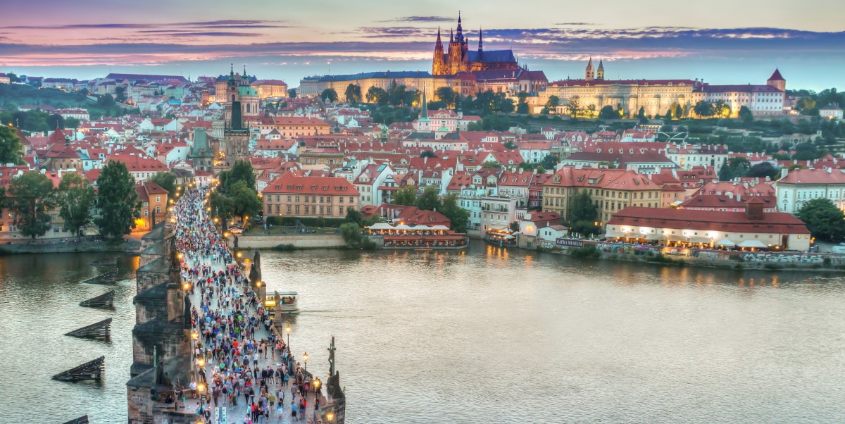 Charles Bridge . Prague Castle