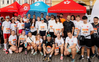 Poděkování od organizátorů půlmaratonu za pomoc a profesionální servis našich studentů i vyučujících