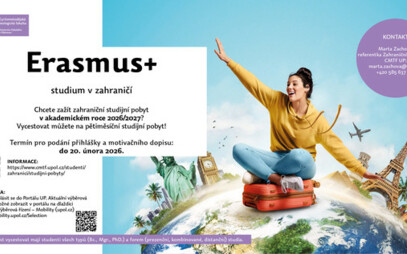Erasmus+: studium v zahraničí v akademickém roce 2026/2027
