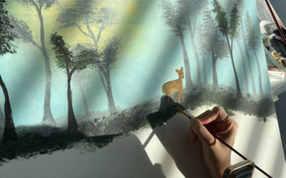 Tvorba v rámci předmětu Malba a výtvarné vyjadřování