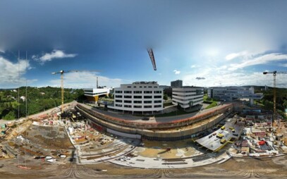 Stavba nové budovy BioPharma Hub zdárně pokračuje