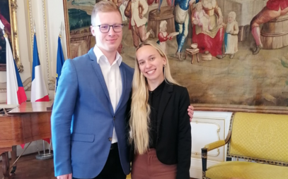 Studenti Katedry francouzského jazyka a literatury PdF UHK u Goncourtovy ceny 2025