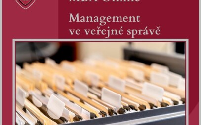 𝗠𝗕𝗔 - Management ve veřejné správě 𝗼𝗻𝗹𝗶𝗻𝗲
