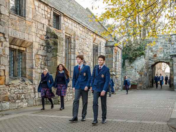 St Leonards Pupils in Quad