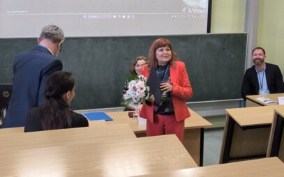 Ocenenie pre pani prof. Gabrielu Petrovú