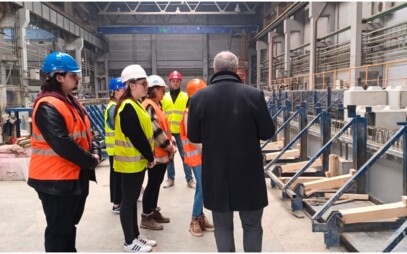 Exkurzia vo výrobni prefabrikátov a na stavbe IKEA