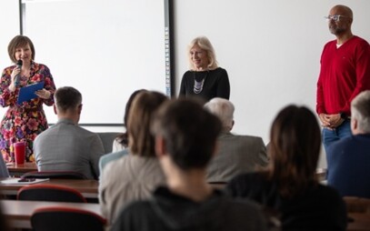 Iveta Radičová a Peter Bárdy na FF UKF