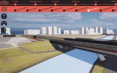 Vizualizácia električkovej trate v Petržalke od študenta FHI zaujala aj odbor marketingu BSK