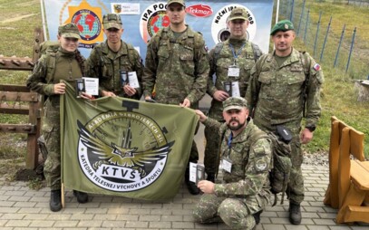 Kadeti na IPA pochode v Mostoch u Jablunkova