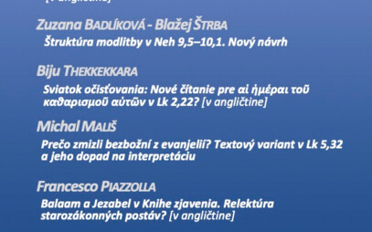 Vedecký časopis Studia Biblica Slovaca