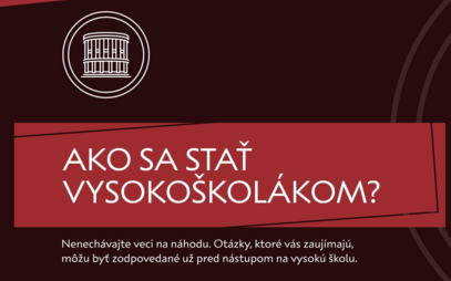 Ako sa stať vysokoškolákom?