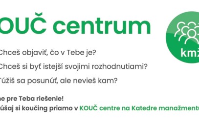 Zriadili sme KOUČ centrum na Katedre manažmentu