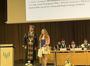 Medzinárodné ocenenie za najlepšiu dizertačnú prácu Ing. Lucii Ondrigovej, PhD.