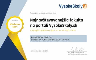 PF ocenená za návštevnosť na VysokeSkoly.sk