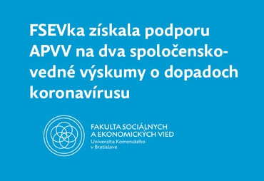 APVV - Podpora výskumu na zvládnutie pandémie koronavírusu