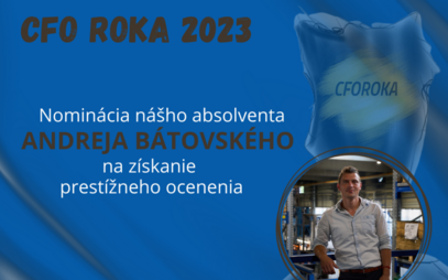 Nominácia nášho absolventa na CFO roka 2023